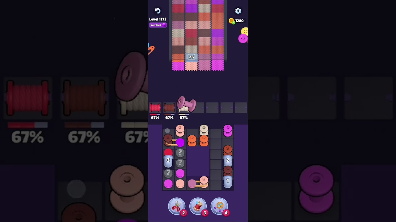 Knit Out Level 1172: Knit Out Game Level 1172