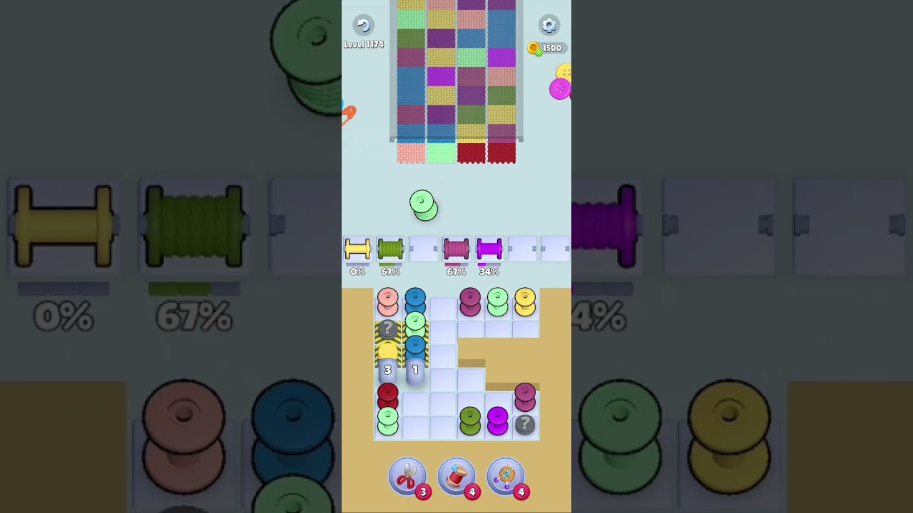 Knit Out Level 1174: Knit Out Game Level 1174