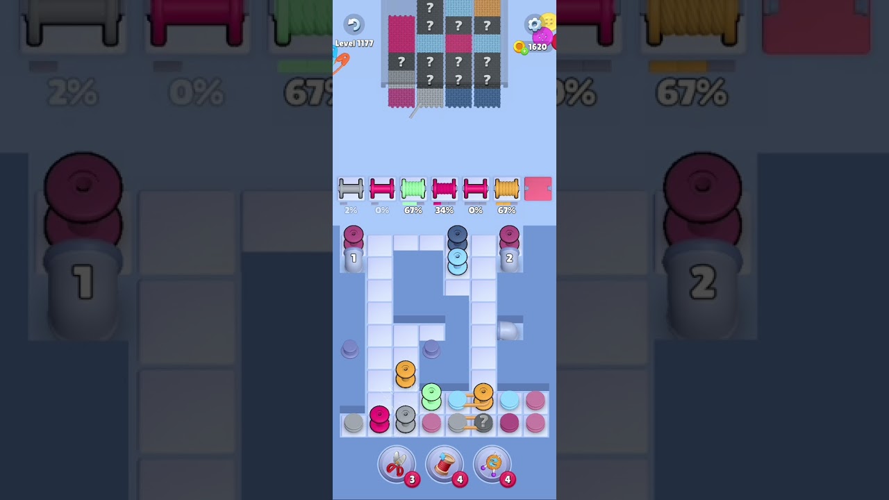 Knit Out Level 1177: Knit Out Game Level 1177