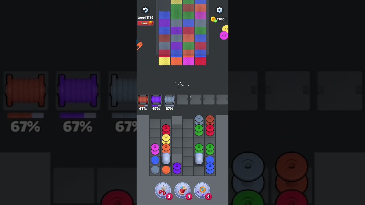 Knit Out Level 1179: Knit Out Game Level 1179