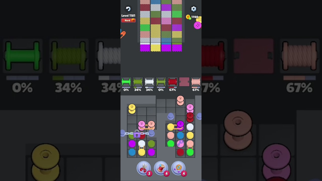 Knit Out Level 1181: Knit Out Game Level 1181