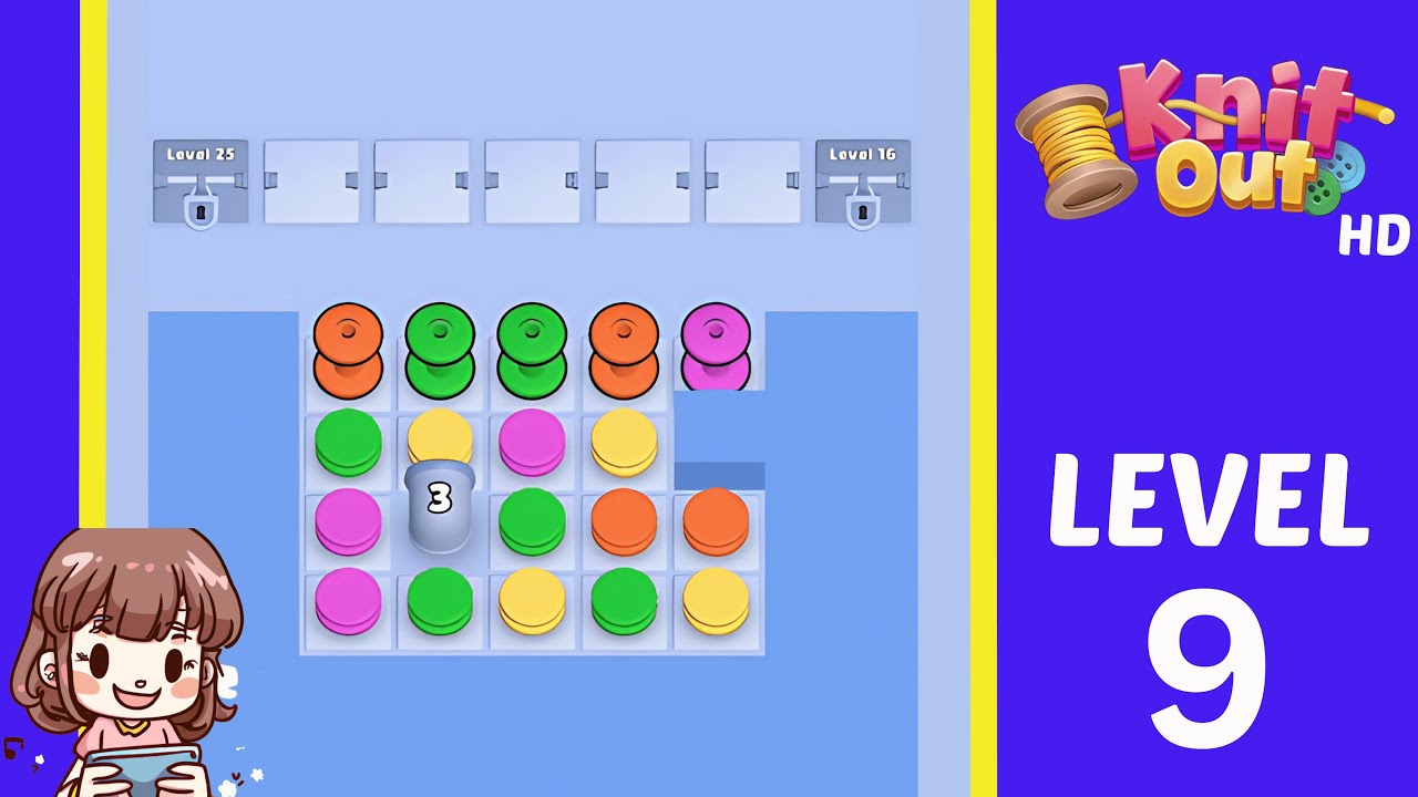 Knit Out Level 9: 帮助小鸭子过河